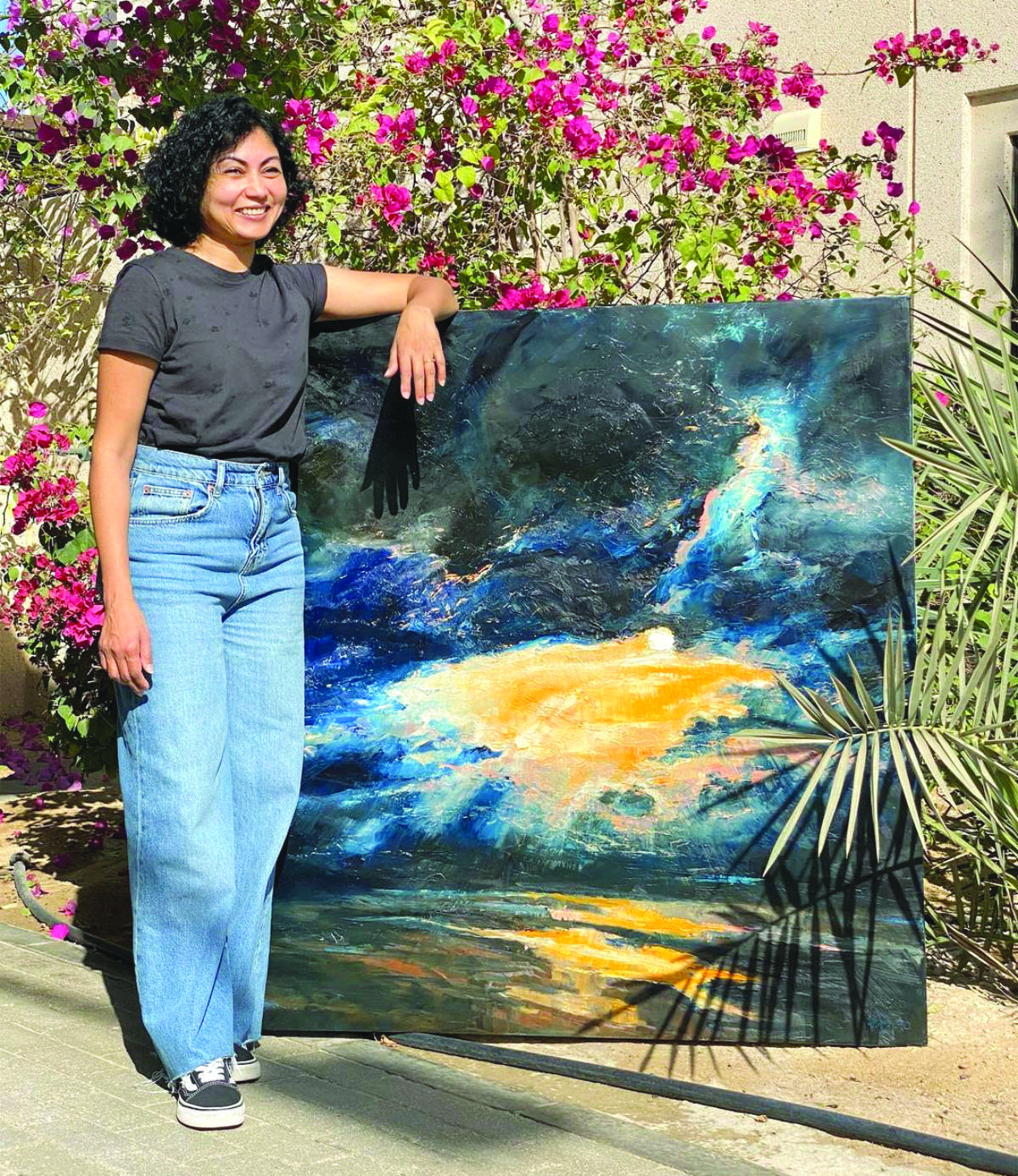 Naima Karim’s artworks are inspired by nature. (Instagram/ naimakarim_)