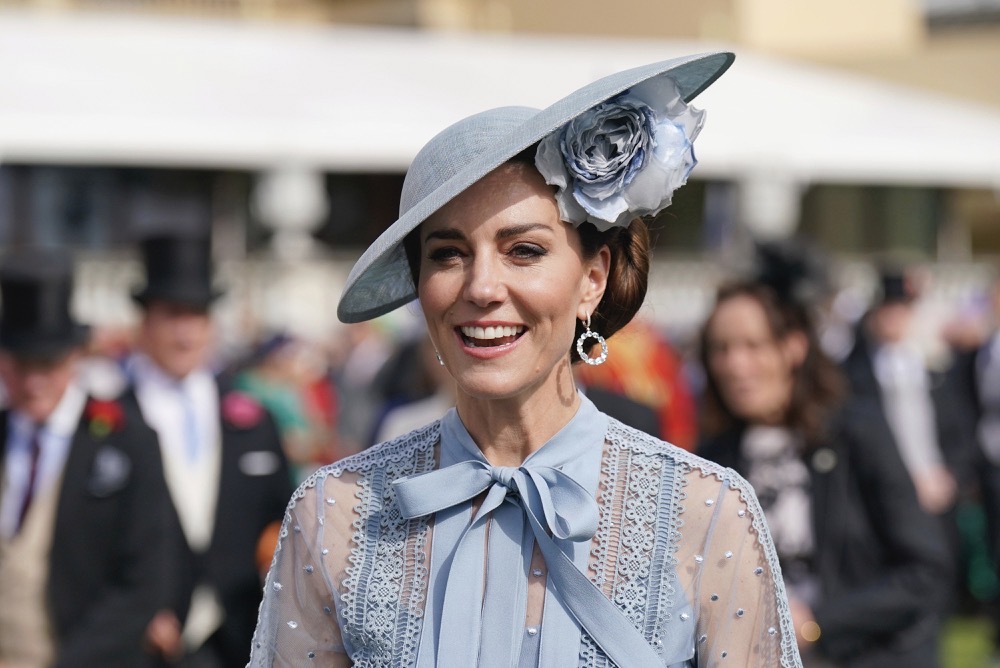 Kate, Princess of Wales, attends a Garden Party at Buckingham Palace, London, in celebration of the coronation. (AP)