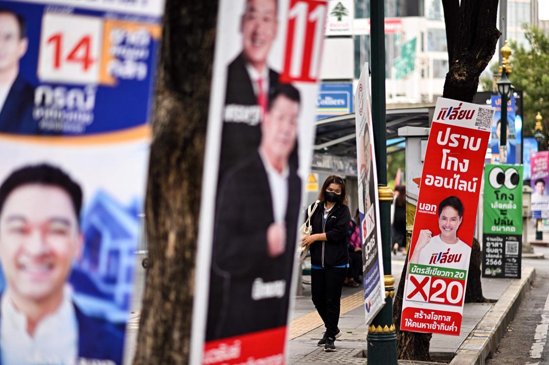The election is the first since youth-led pro-democracy protests upended the kingdom’s politics nearly three years ago with unprecedented calls for reforms. (AFP)