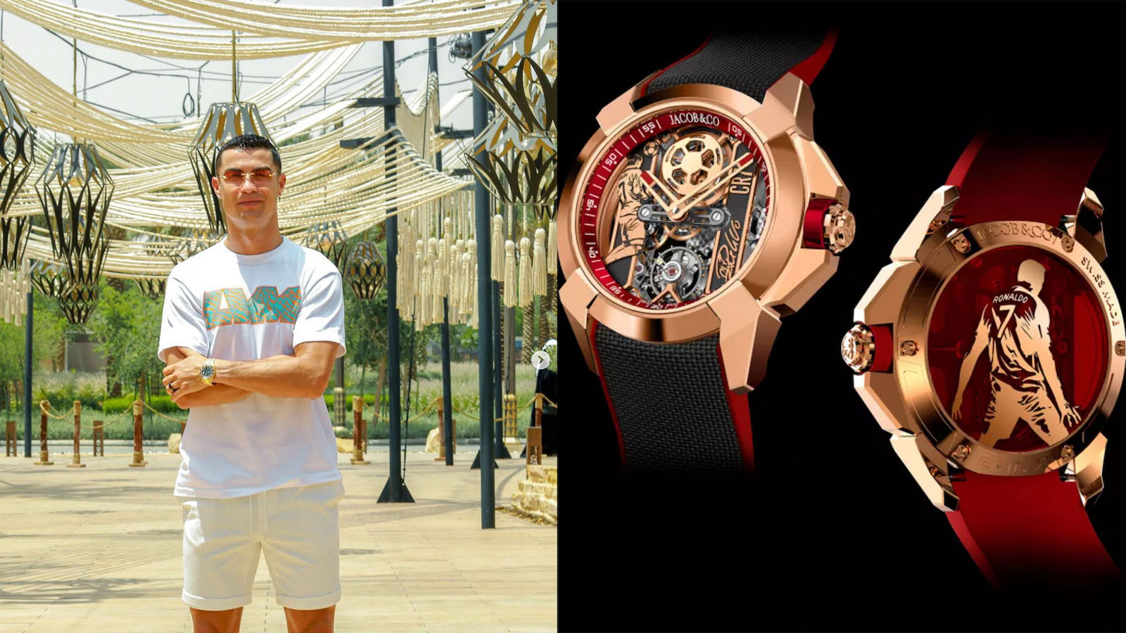 Ronaldo is a long-time friend and ambassador of Jacob & Co. (Supplied)