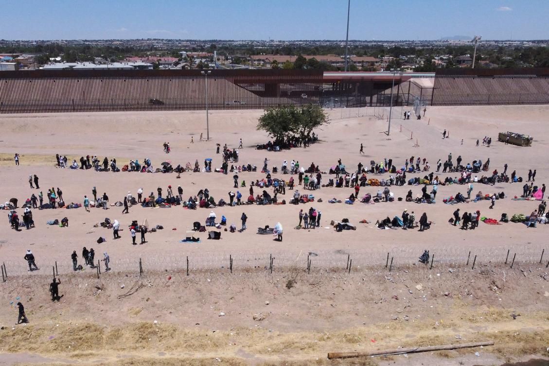 The so-called Title 42 order presumes most migrants are ineligible for asylum if they passed through other nations without first seeking protection elsewhere, or if they failed to use legal pathways for US entry. (AFP)
