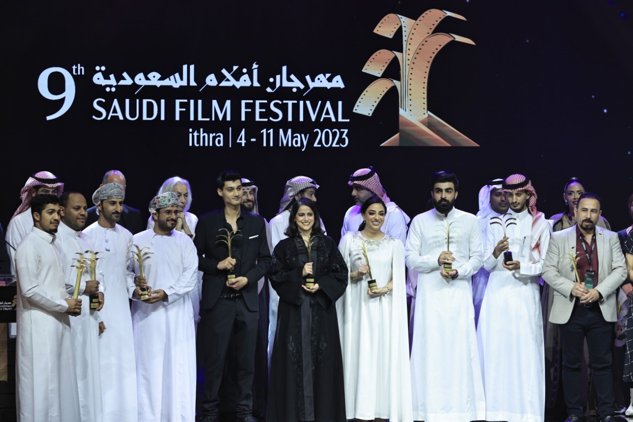 Winners celebrated their Golden Palm awards at the conclusion of the ninth Saudi Film Festival, the event toasting a bright future for the country’s cinema industry. (Essa Aldobaisi)