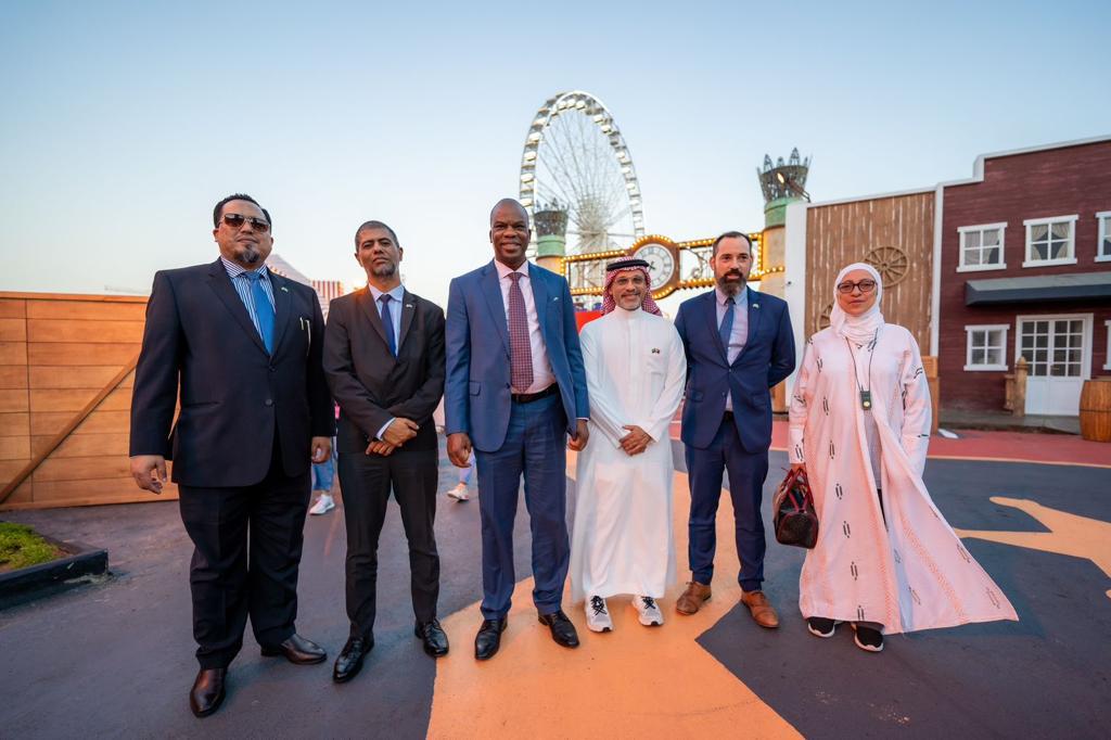 Magabe and his delegation toured some of City Walk’s most important areas, learning about the latest technologies used in various events (Supplied)