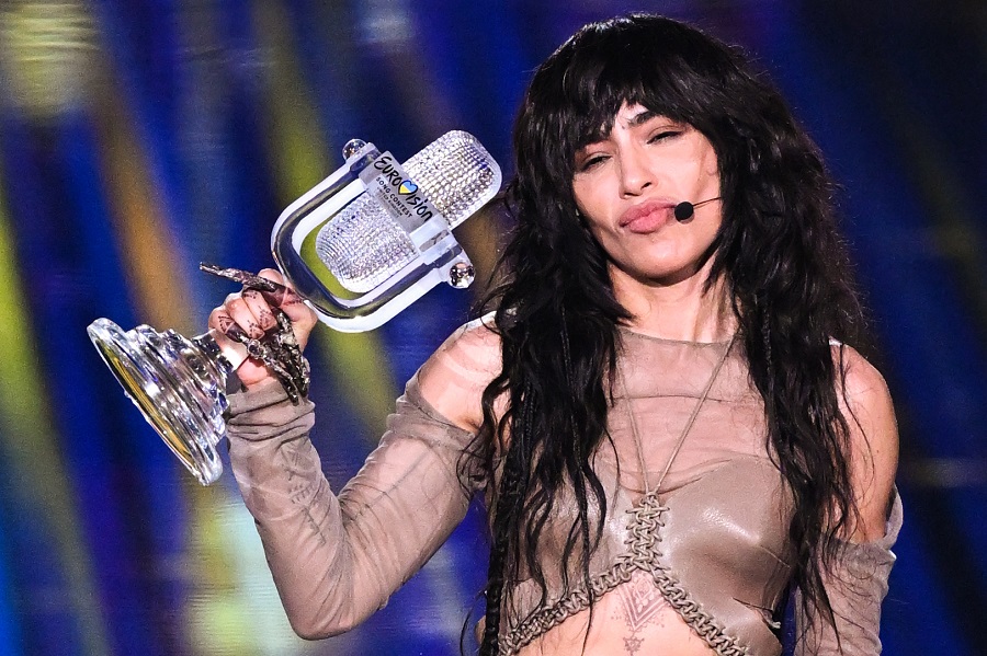 Swedish Moroccan singer Lorine Talhaoui, who goes by the stage name Loreen, won the Eurovision Song Contest early Sunday. (AFP)