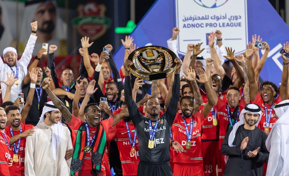 Champions Shabab Al-Ahli wrapped the season with a win over Ajman. (Twitter/@Shabab_AlAhliFC)