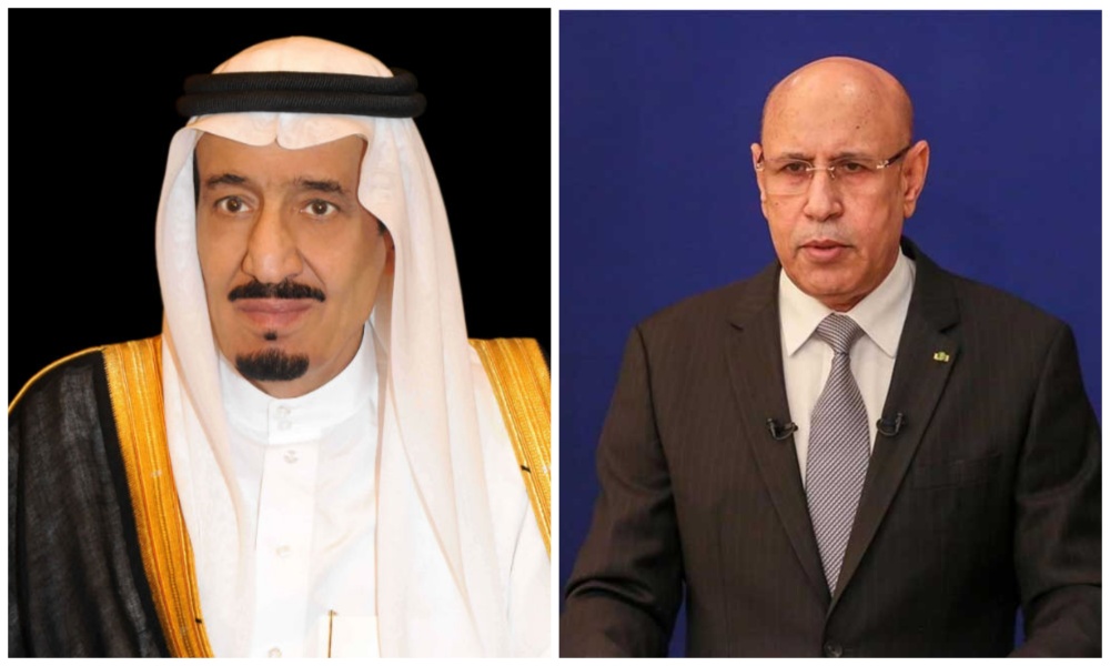 Saudi Arabia's King Salman invited on Monday the president of Mauritania to participate in the upcoming Arab League summit. (SPA/AFP)