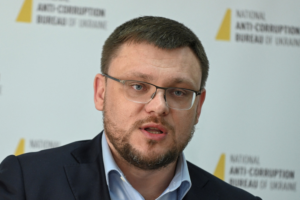 Semen Kryvonos, chief of the National Anti-Corruption Bureau of Ukraine, said it was the most high-profile case involving Ukrainian agencies fighting corruption. (Reuters)