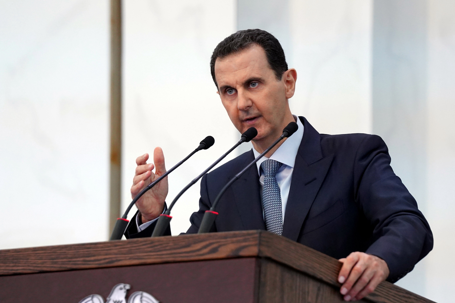 Syria’s President Bashar Al-Assad will attend the Arab League summit on Friday, his foreign minister Faisal Mekdad has confirmed. (File/AFP)
