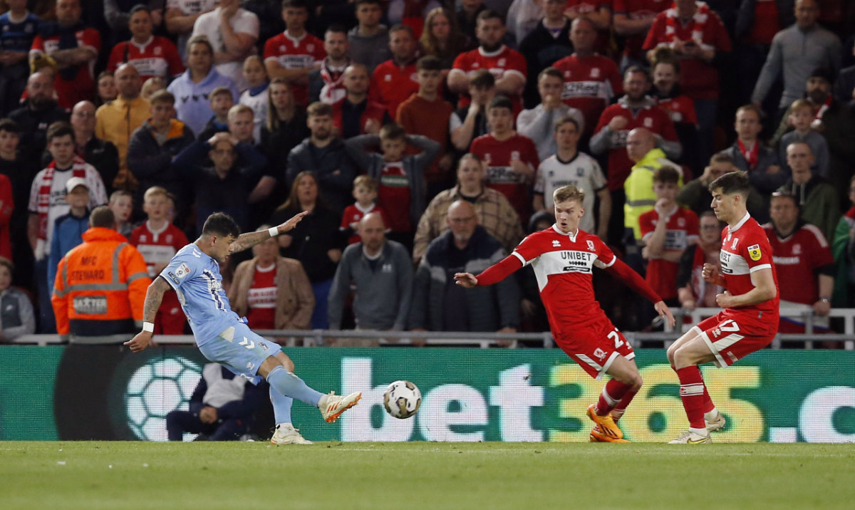 Coventry beat Middlesbrough 1-0 to reach Championship playoff final at Wembley