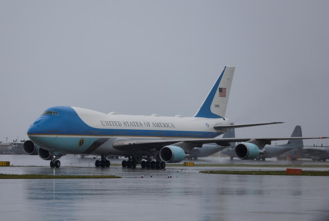US President Joe Biden landed in Japan Thursday to attend the G7 summit in Hiroshima, skipping previously planned stops in Papua New Guinea and Australia. (Reuters)
