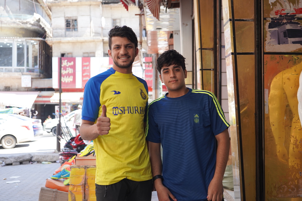 There has been a huge demand for Al-Nassr shirts since Portuguese superstar Ronaldo transferred to the Saudi team. (Ahmed Twaij)