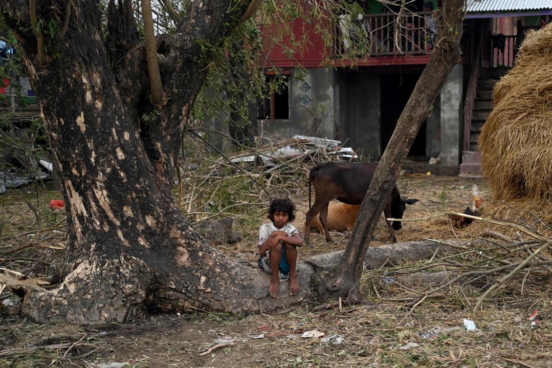 A local leader based near the Rakhine state capital of Sittwe, above, said that at least 105 Rohingya had died around the city, with counting still ongoing. (AFP)