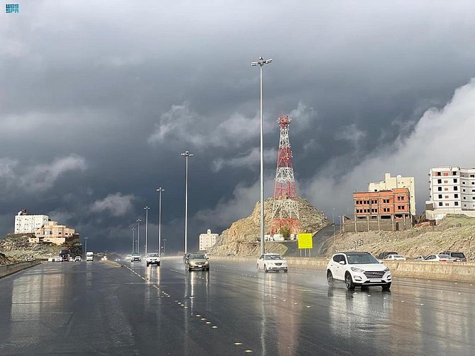 The General Directorate of Civil Defense warned of rain and thunderstorms across Saudi Arabia. (File/SPA)
