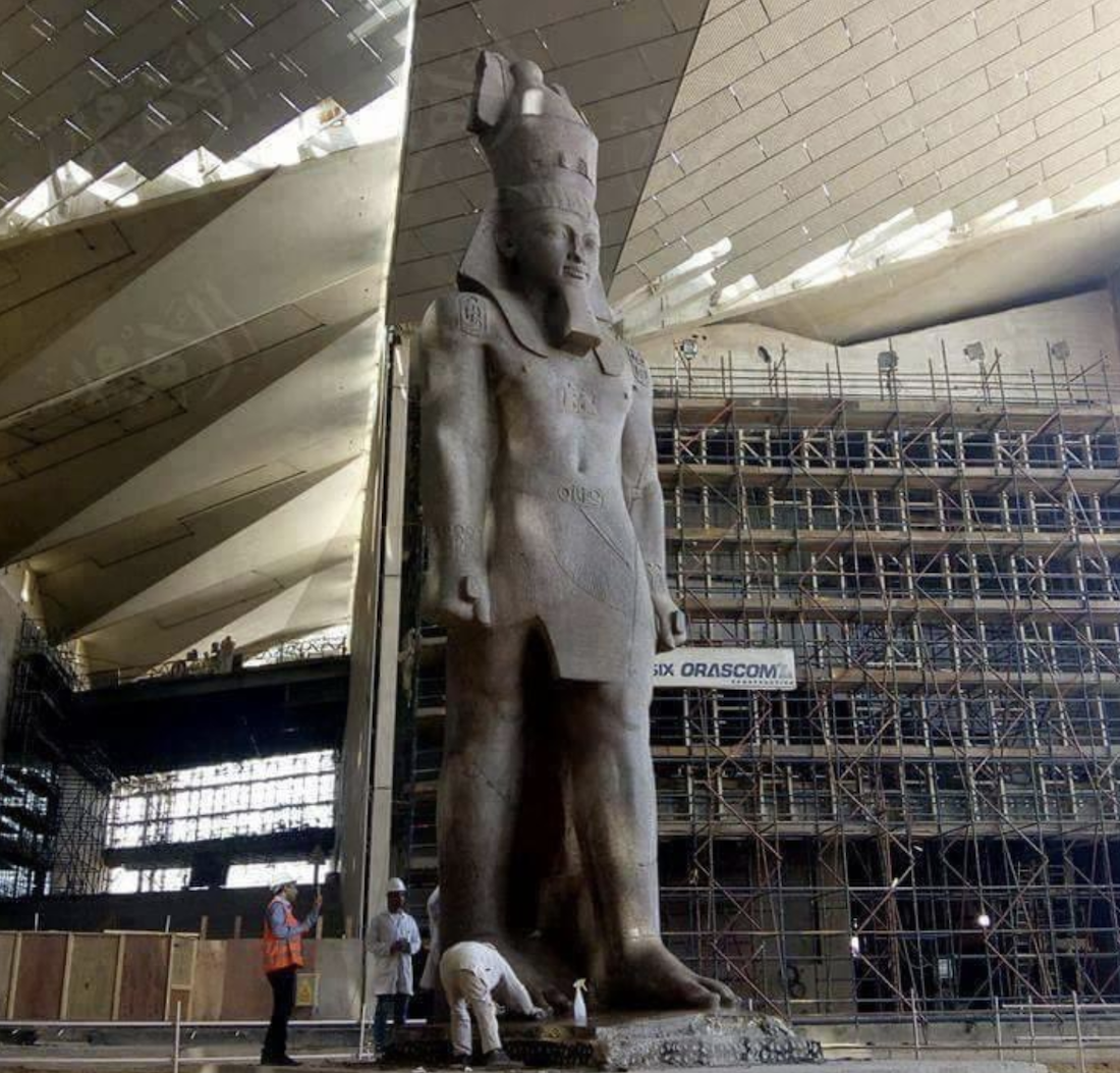 Also known as Giza Museum, it is currently under construction and likely to open later this year. (@EgyptMuseumGem)