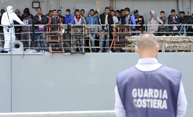 A vessel operated by the charity Doctors without Borders (MSF) rescued nearly 600 migrants sailing on an overcrowded boat which was in distress off the island of Sicily on May 27, 2023. (Reuters/File)