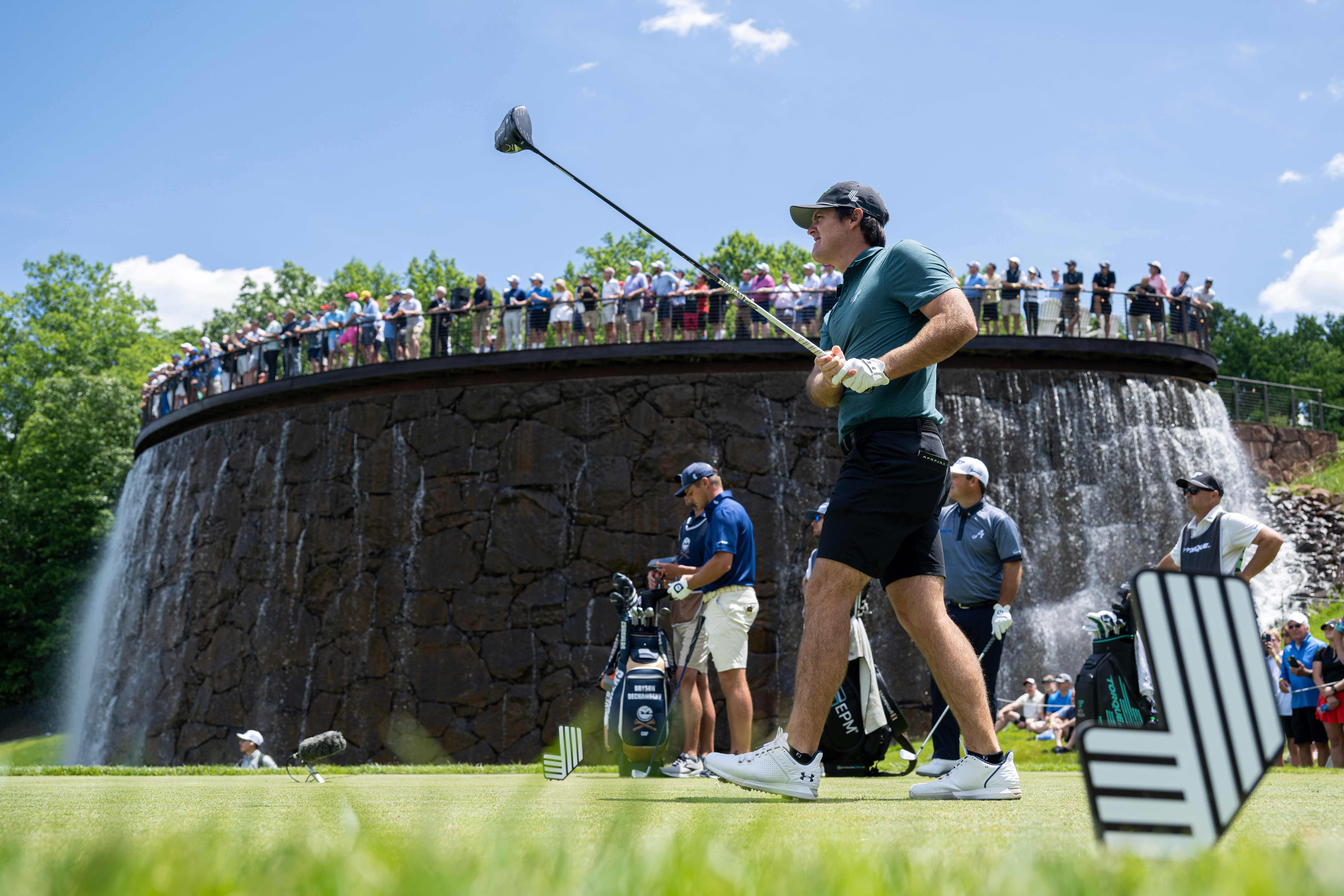 Mito Pereira of Torque GC leads by one heading into the final round at LIV Golf DC (Charles Laberge/LIV Golf)