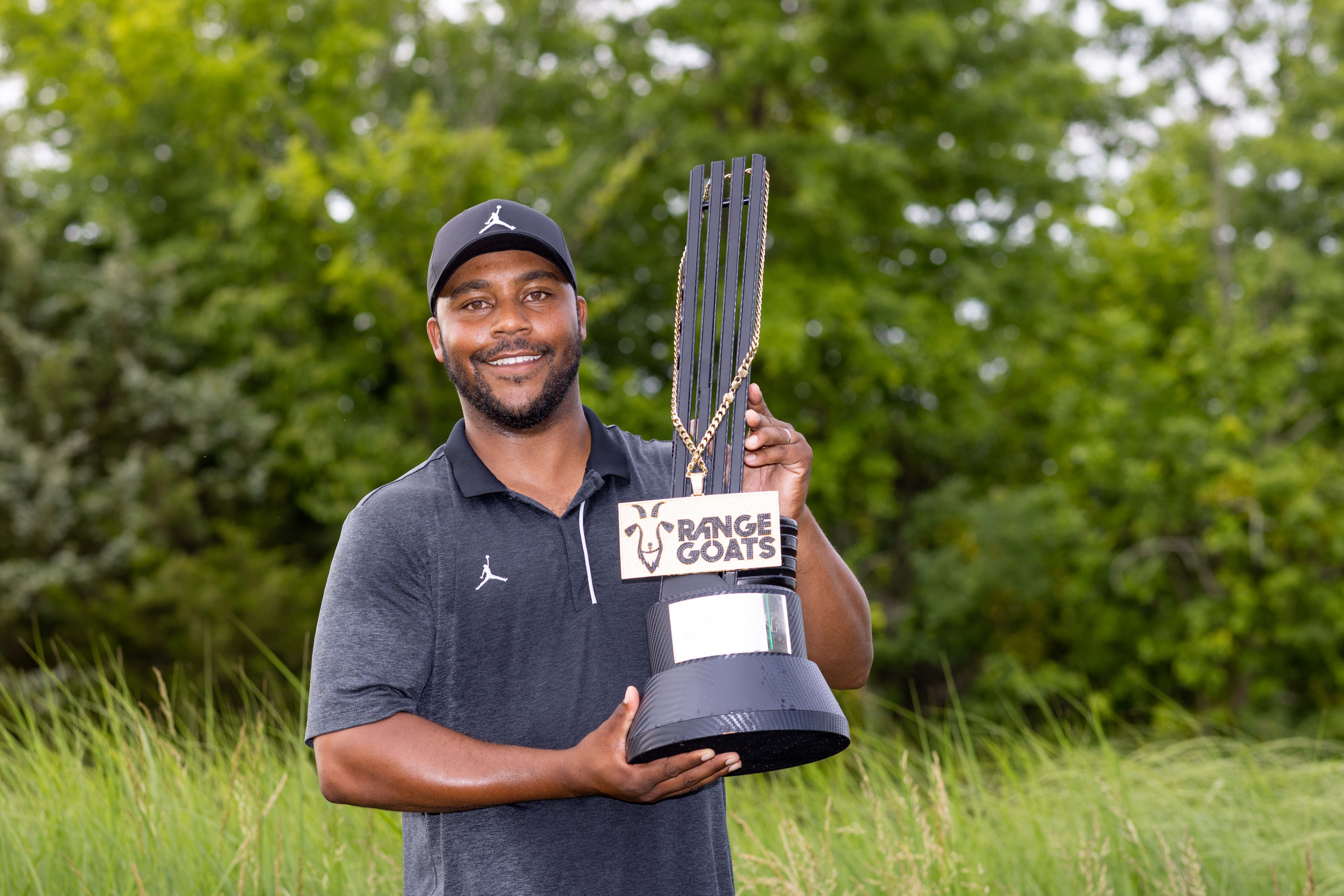 Harold Varner III of RangeGoats GC wins his first LIV Golf individual title. (Chris Trotman/LIV Golf)