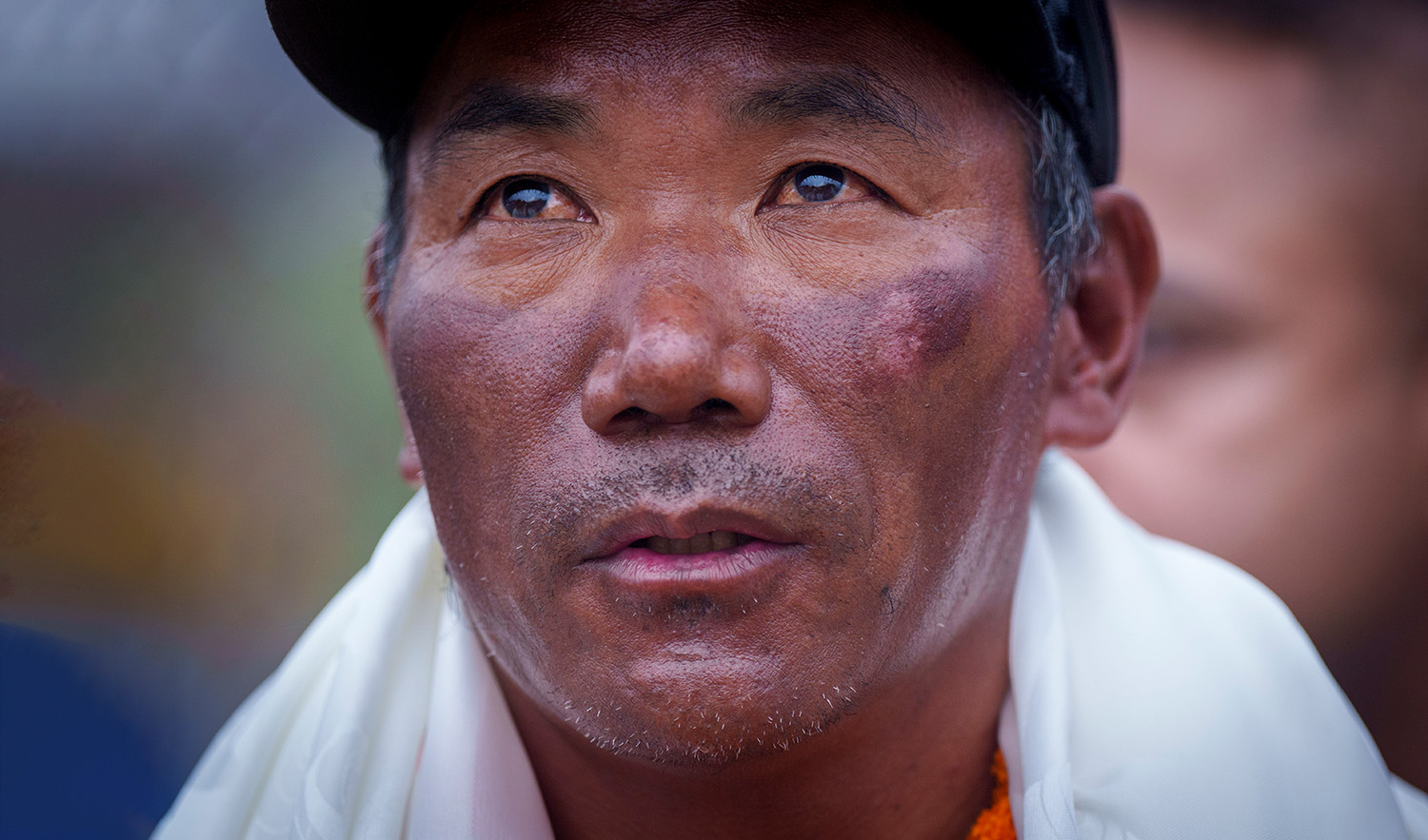Veteran Sherpa guide Kami Rita arrives at the airport in Kathmandu, Nepal, on May 25, 2023. (AP)