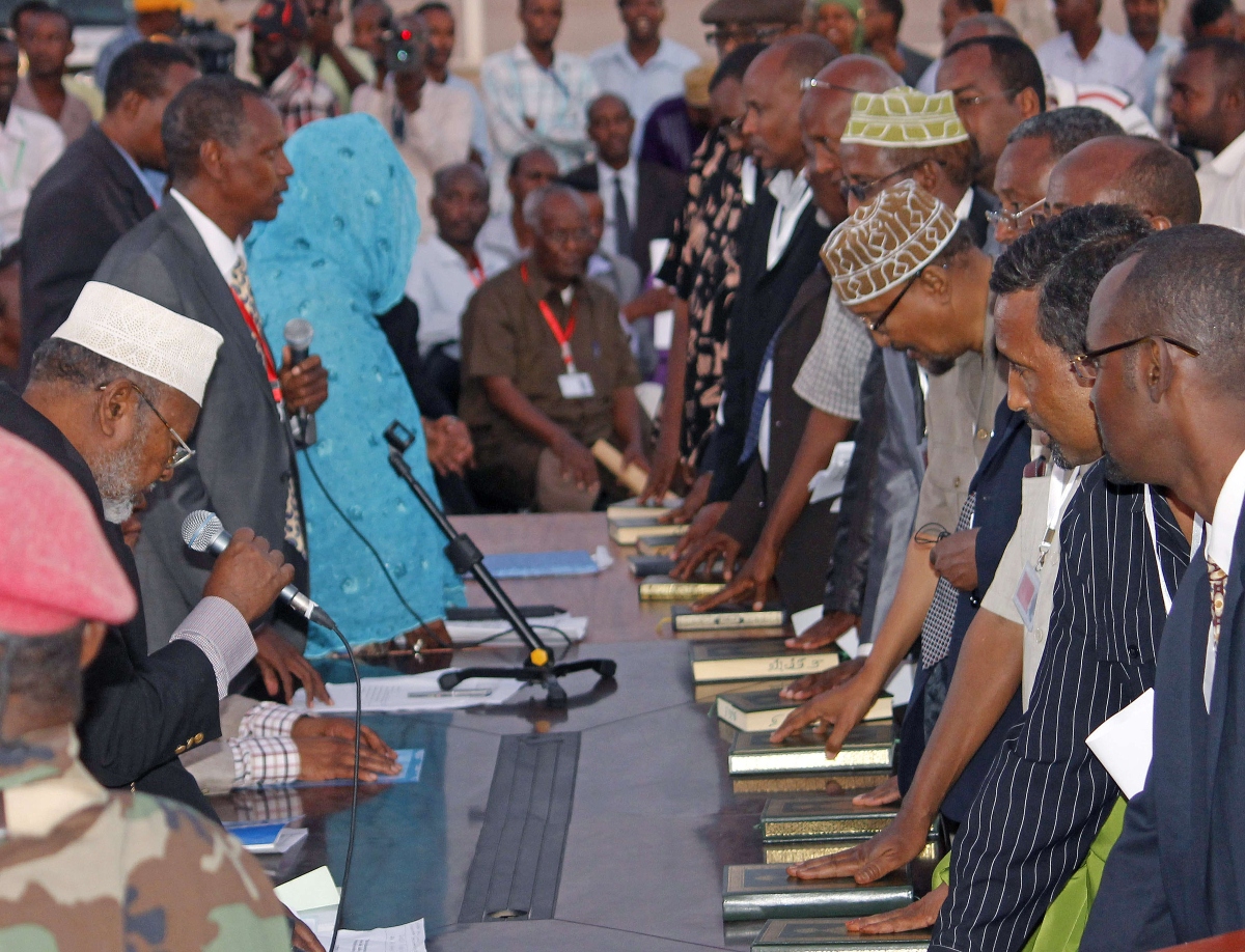Somalia’s government announced an agreement on Sunday that a one-person one-vote system would be introduced in June 2024. (AFP)