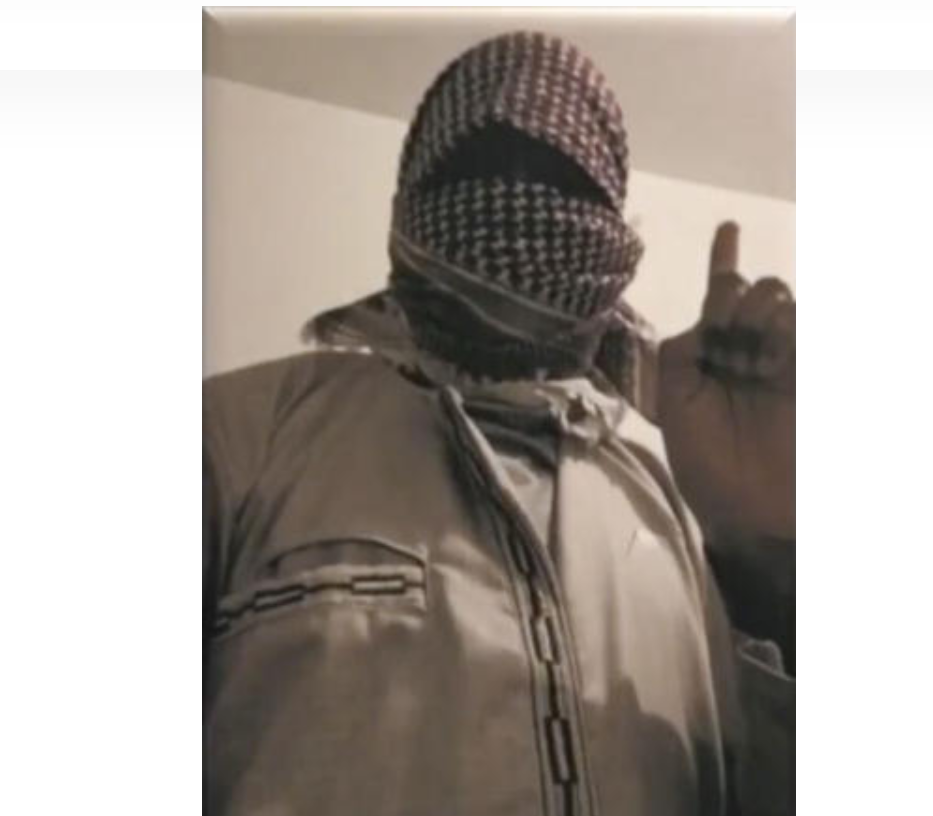 This image released by the Italian police on May 30, 2023, shows a selfie photo of a minor who was arrested in northern Italy for being suspected of being a supporter of the Daesh terror network and who was allegedly planning an explosive attack in the area where he lived. (AP)