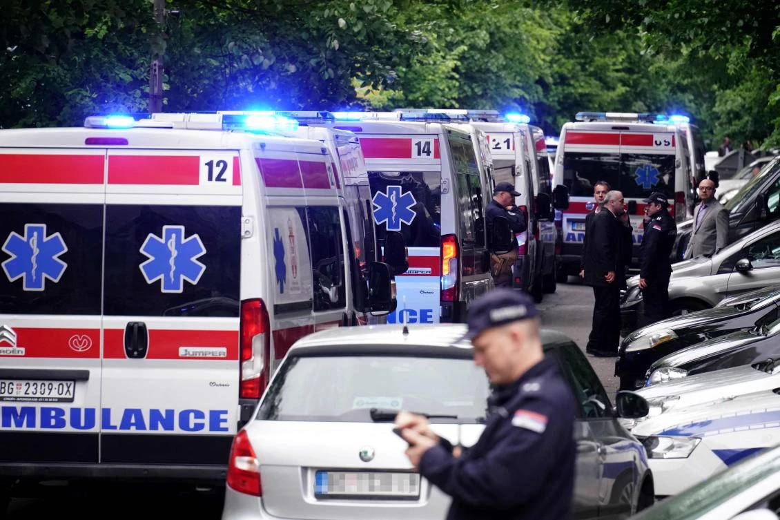 Unlike in the US, mass shootings in Serbia and in the wider Balkan region are extremely rare; none were reported at schools in recent years. (AFP)