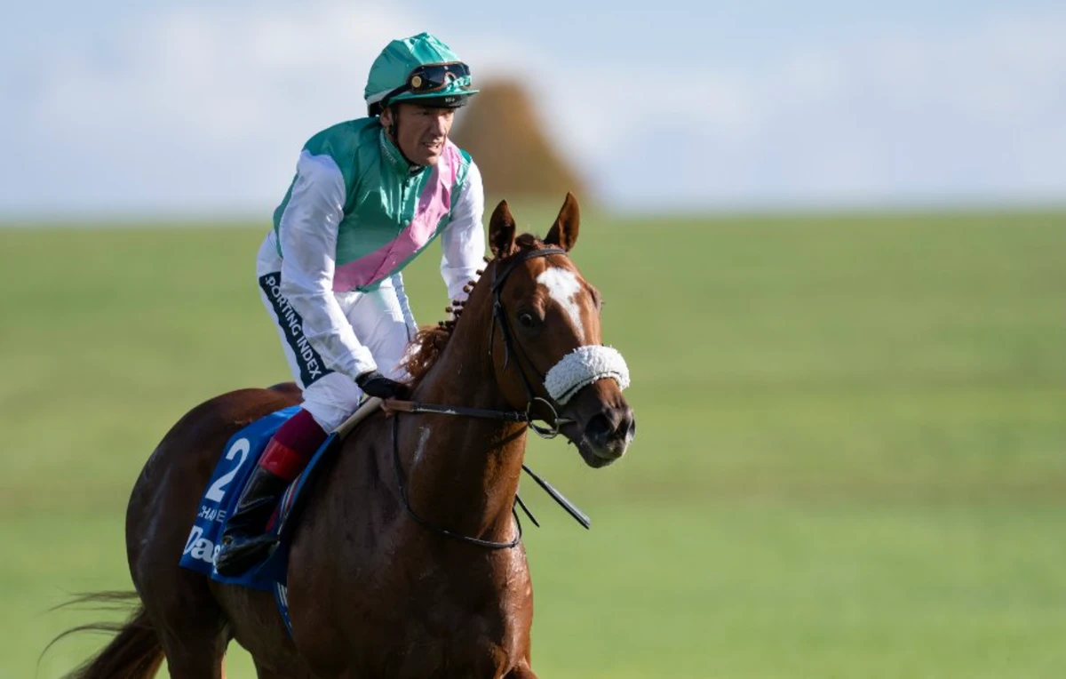 Racing Hall of Fame inductee Frankie Dettori will have a final shot at 2000 Guineas glory on board Chaldean at Newmarket. (Twitter/@WillHillRacing)