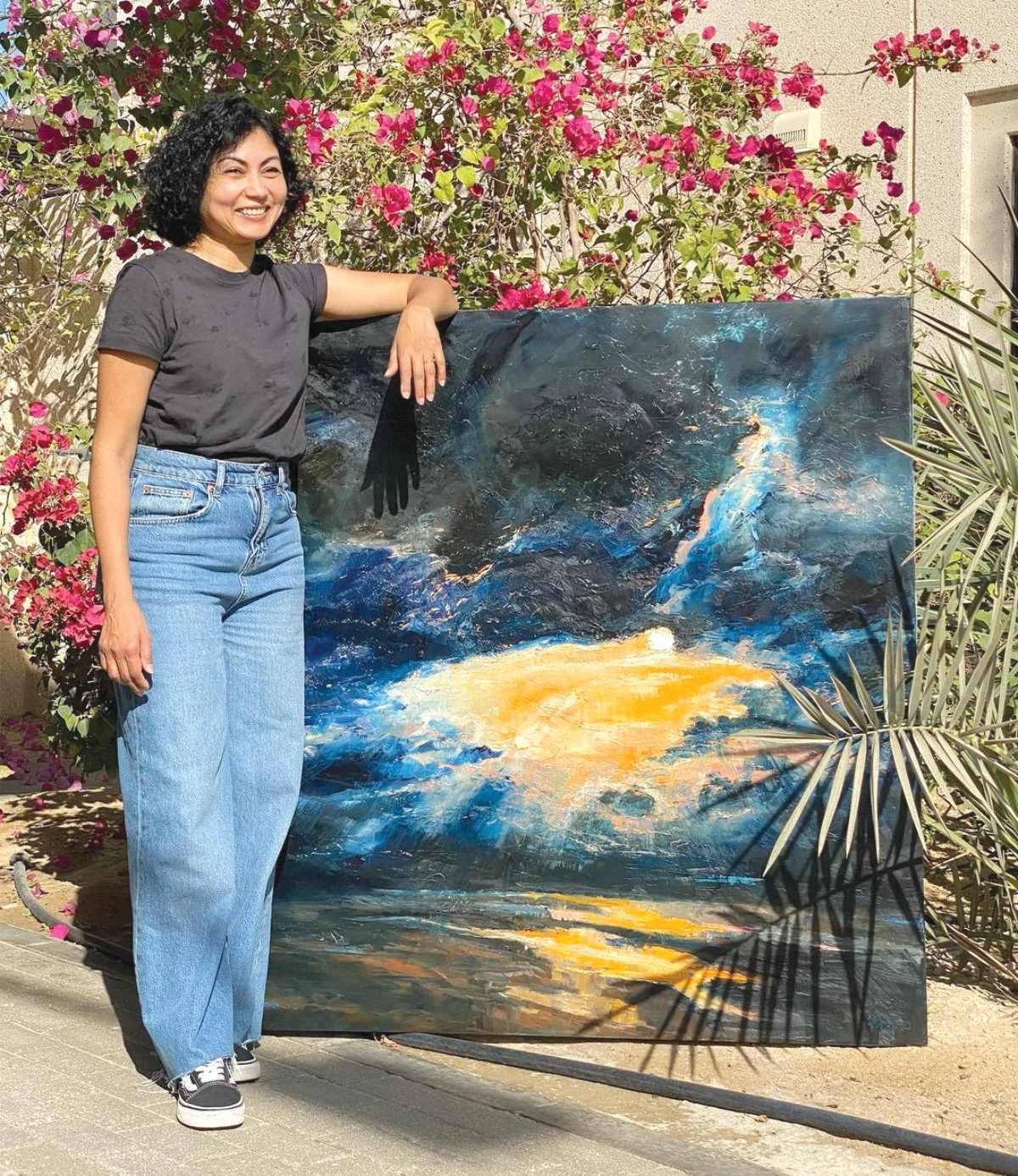 Naima Karim’s artworks are inspired by nature. (Instagram/ naimakarim_)