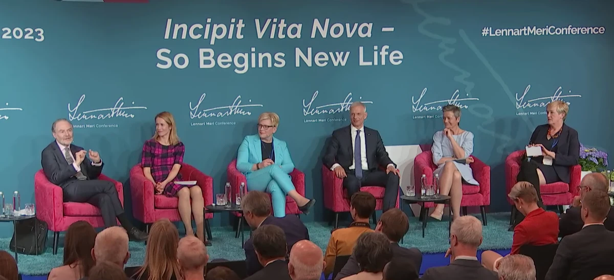 During a Lennart Meri Conference panel, academics and think-tank analysts joined Baltic prime ministers. (Screenshot/LMC)