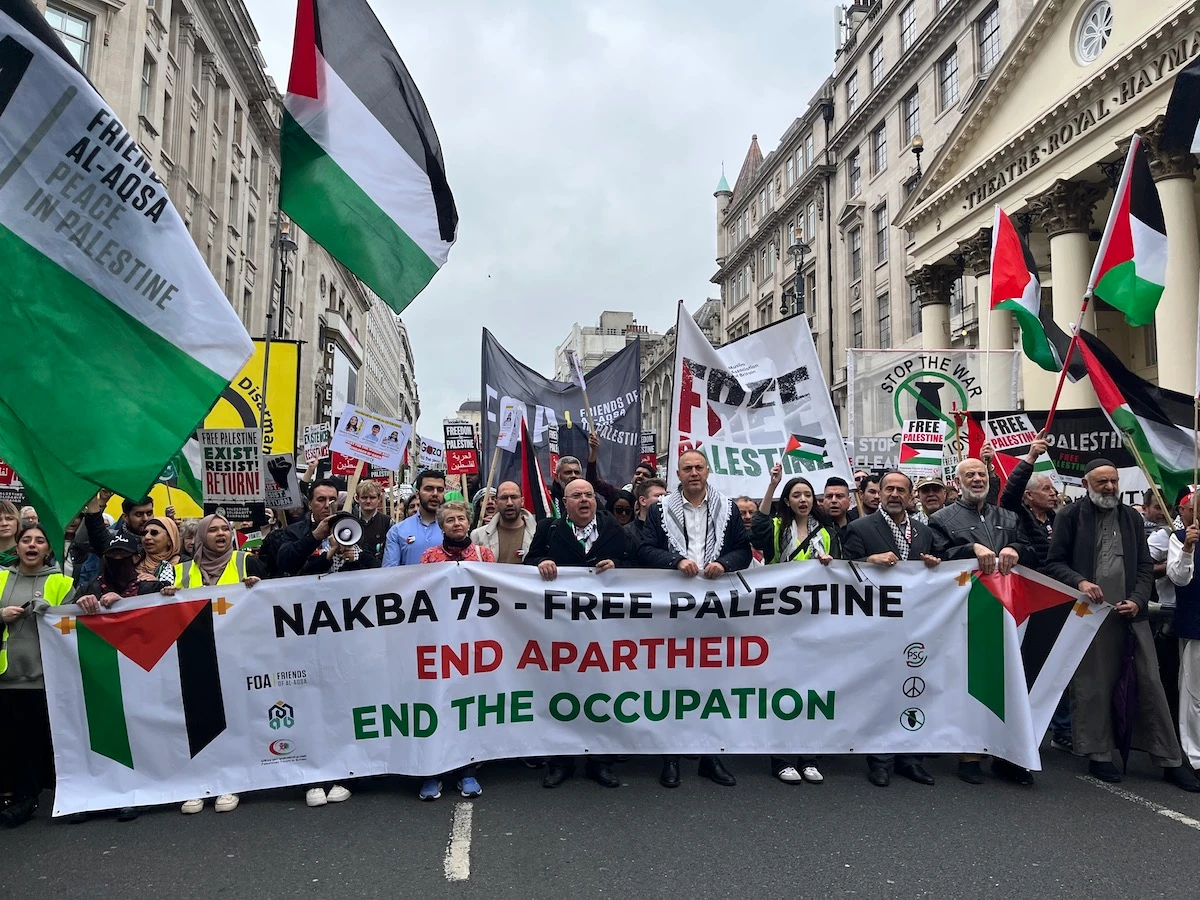Thousands march in London to mark 75 years of Nakba