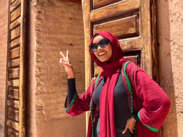 Halima Aden visited Tangier and Marrakech. (Instagram)