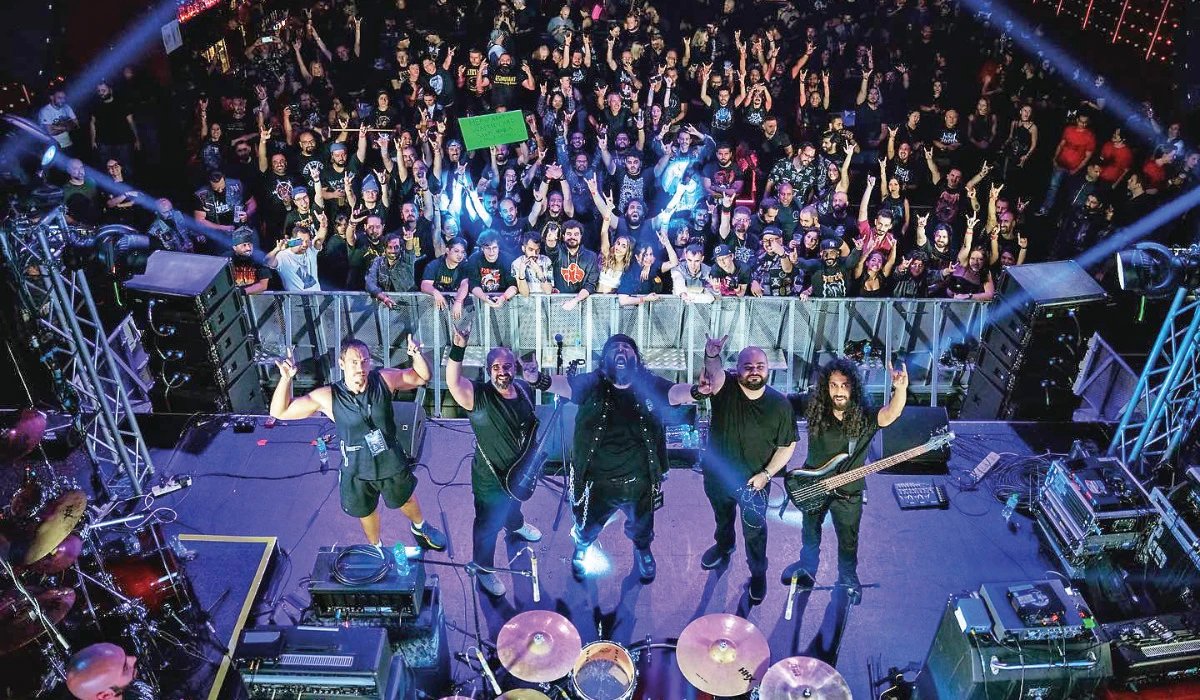 Wasted Land gave a captivating performance at the Dubai Metal Fest in 2022. (Instagram/wastedlandofficial)