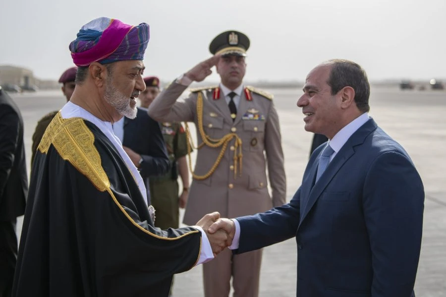 Oman's Sultan Haitham bin Tarik is scheduled to arrive to Egypt on Sunday and meet with President Abdelfattah El-Sisi. (File/Foreign Ministry of Oman)