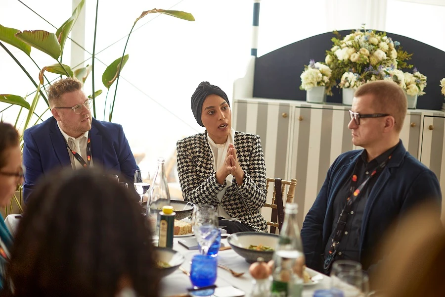 Hajar Al-Naim, center, is the co-founder of SPT. (Supplied)