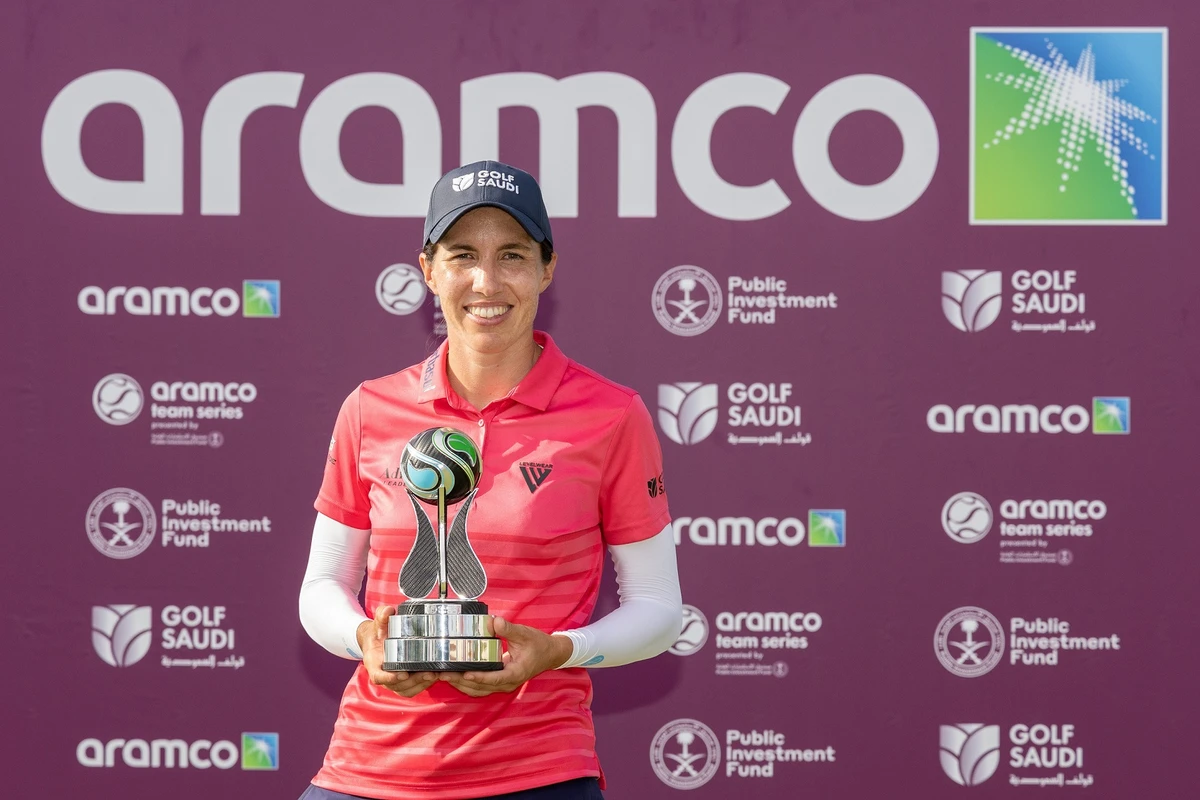 Spain's Carlota Ciganda after her win in Florida. (Supplied)