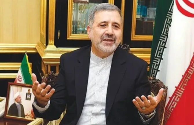 Alireza Enayati was Iran’s ambassador to Kuwait between 2014 to 2019 and will be the next envoy to Riyadh. (Screenshot/Twitter)