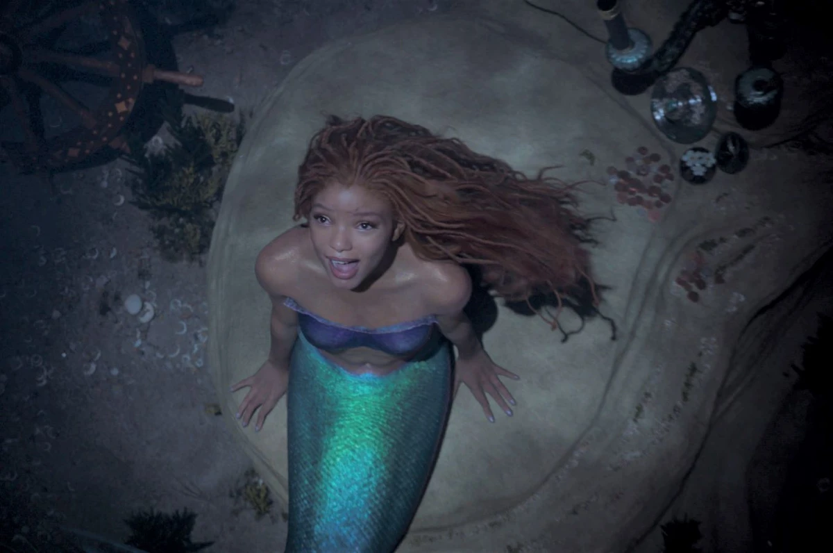 Halle Bailey as young mermaid Ariel in ‘The Little Mermaid.’ (Walt Disney Studios)