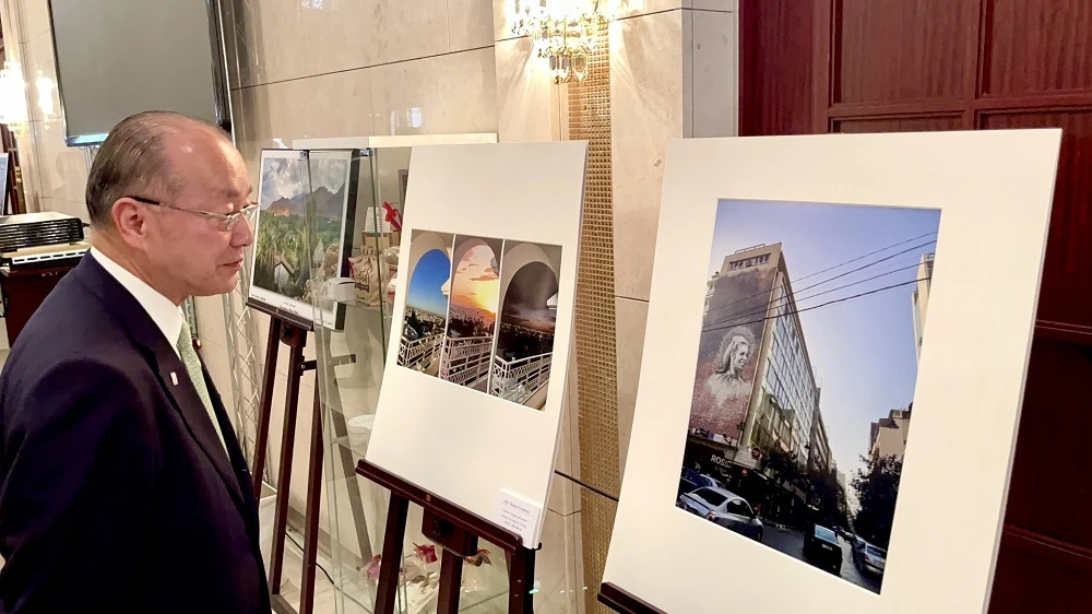 The Council of Arab Ambassadors and Heads of Missions in Tokyo organized a photographic exhibition of Arab life and places, seen through Japanese diplomats’ eyes, at the Omani Embassy on May 25, 2023. (ANJ)