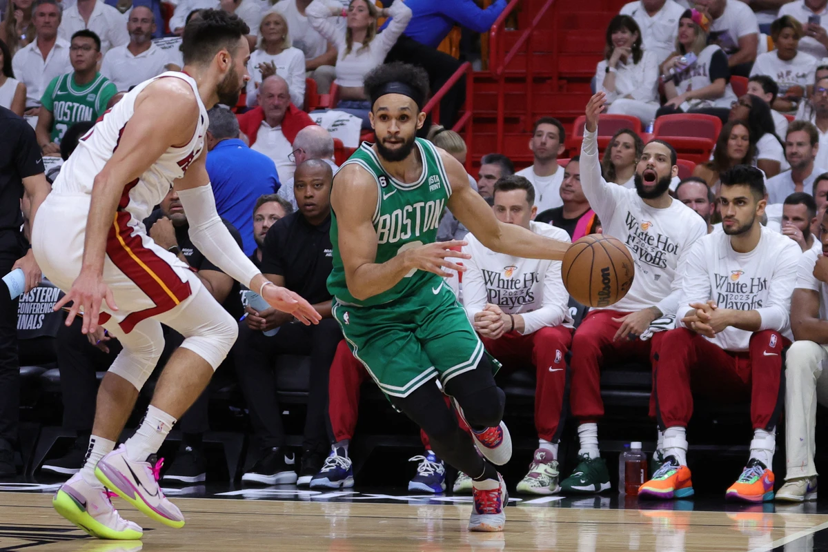 Celtics starter Derrick White scored 24 points on a night where he made six of eight attempts from three-point range. (Getty Images North America/AFP)
