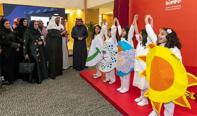 The Cultural Skills Competition for school students was launched in a partnership between the ministries of culture and education. (SPA/File)