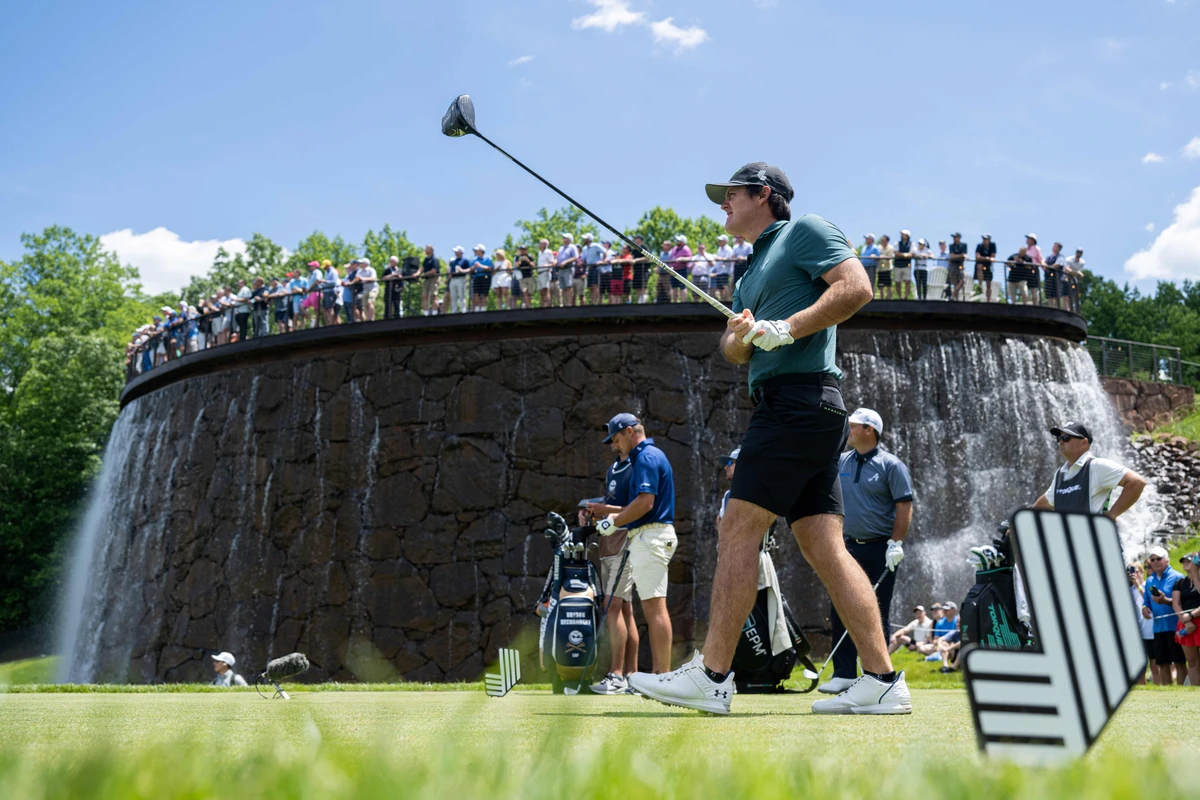 Mito Pereira of Torque GC leads by one heading into the final round at LIV Golf DC (Charles Laberge/LIV Golf)