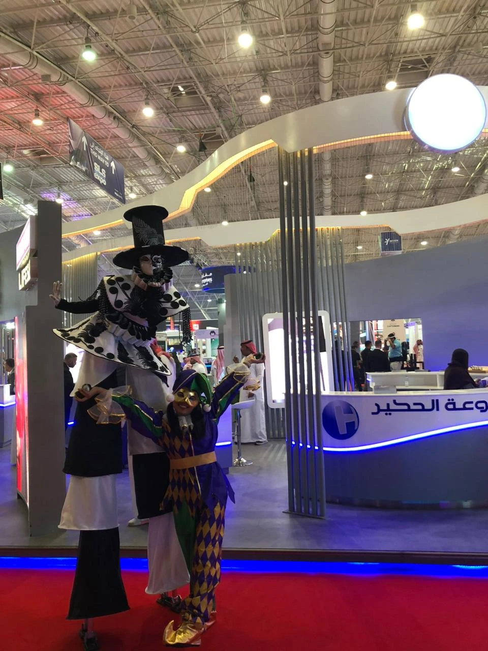 An exciting moment at the SEA EXPO 2023 in Riyadh. (AN photo Rashid Hassan)