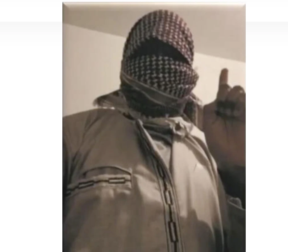 This image released by the Italian police on May 30, 2023, shows a selfie photo of a minor who was arrested in northern Italy for being suspected of being a supporter of the Daesh terror network and who was allegedly planning an explosive attack in the area where he lived. (AP)