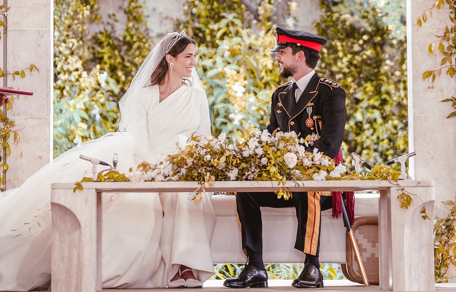 The couple wed at Zahran Palace. (Supplied)