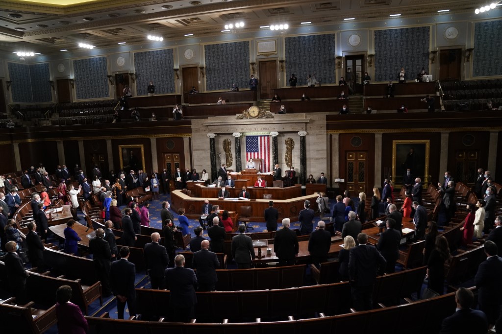 The Republican-controlled House passed the bill on Wednesday evening in a 314-117 vote. Most of those who voted against the bill were Republicans (AFP)