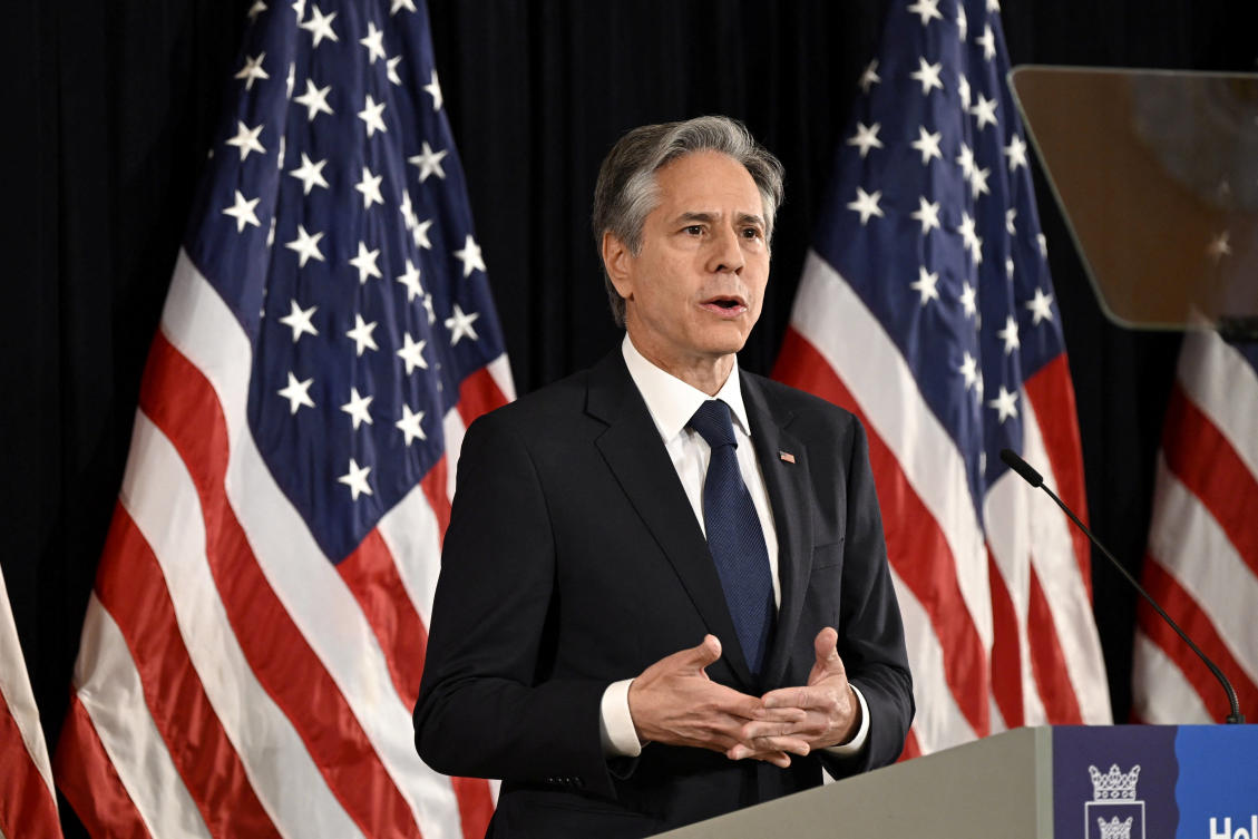 Secretary of State Antony Blinken said the US would help build a ‘Ukrainian military of the future.’ (Lehtikuva via Reuters)
