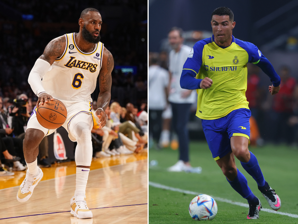 Cristiano Ronaldo and LeBron James have spearheaded revolutions in football and basketball, transforming the way the games are played. (File/AFP)