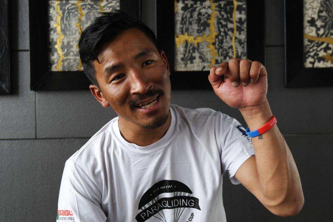 In this picture taken on June 2, 2023, Nepali guide Gelje Sherpa speaks during an interview with AFP in Kathmandu. (AFP)