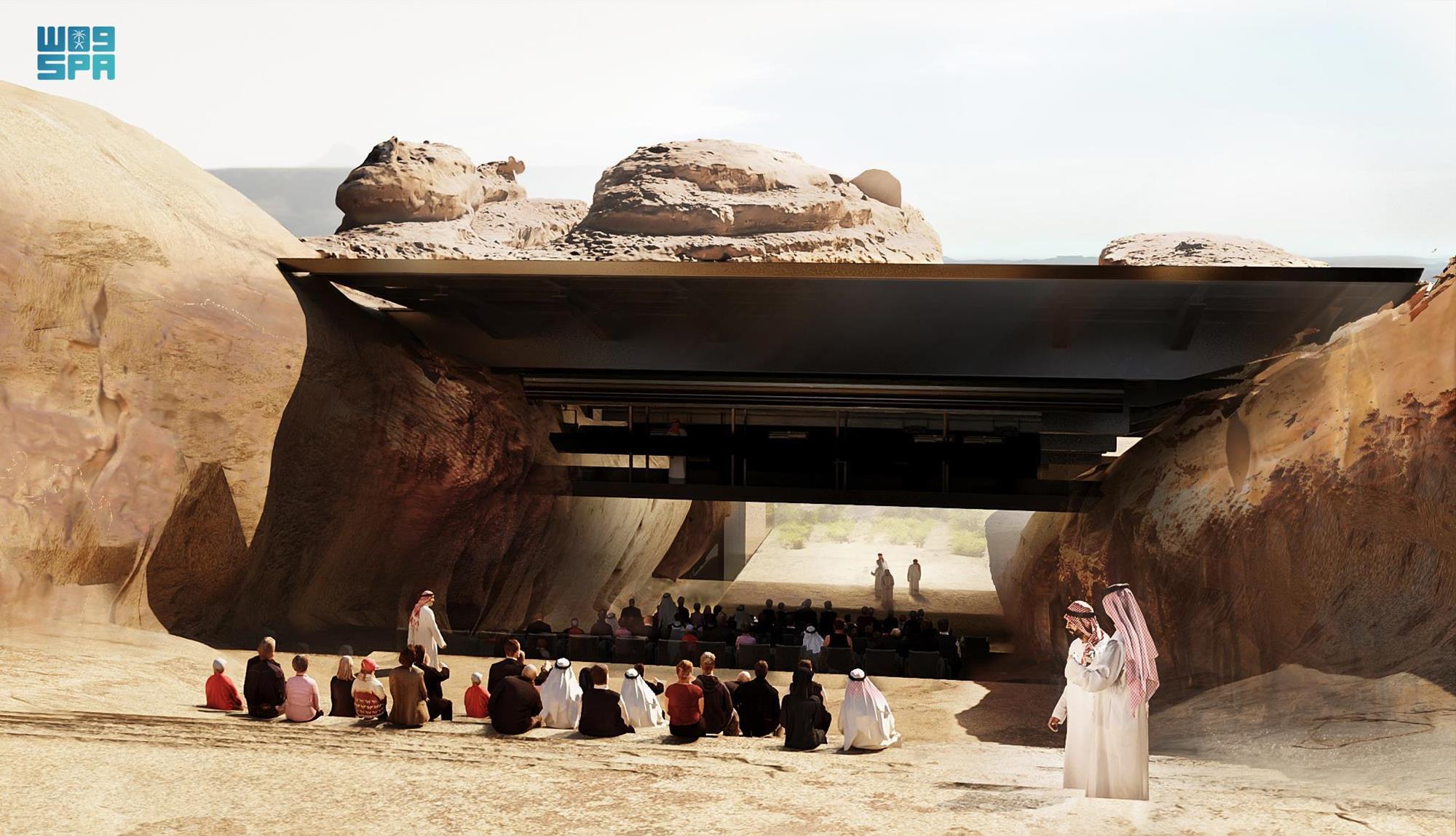 The development will be built directly into the rock formations of Sharaan Nature Reserve. (SPA)