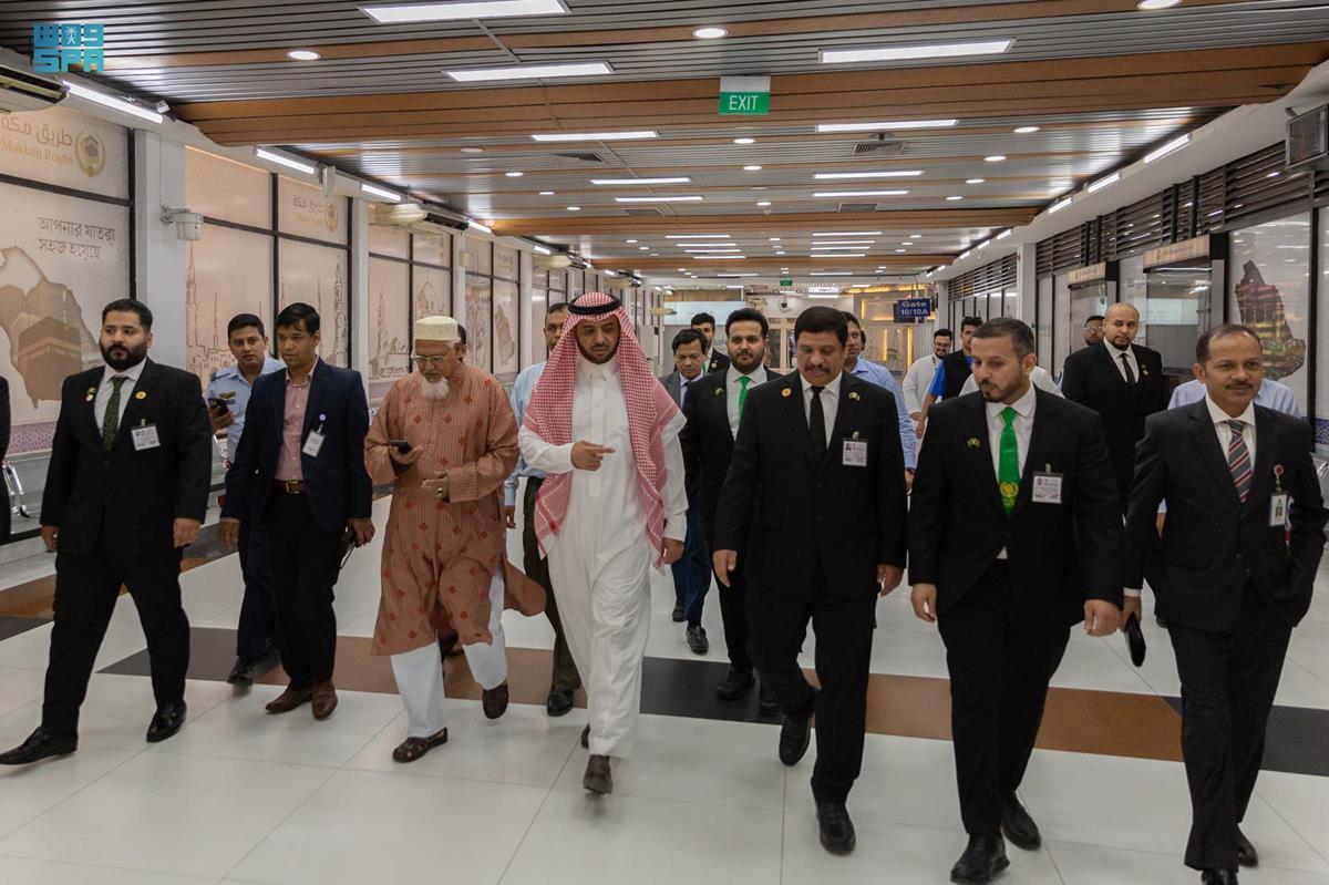 Saudi Ambassador to Bangladesh Issa bin Youssef Al-Dahilan at Hazrat Shahjalal International Airport in Dhaka. (SPA)