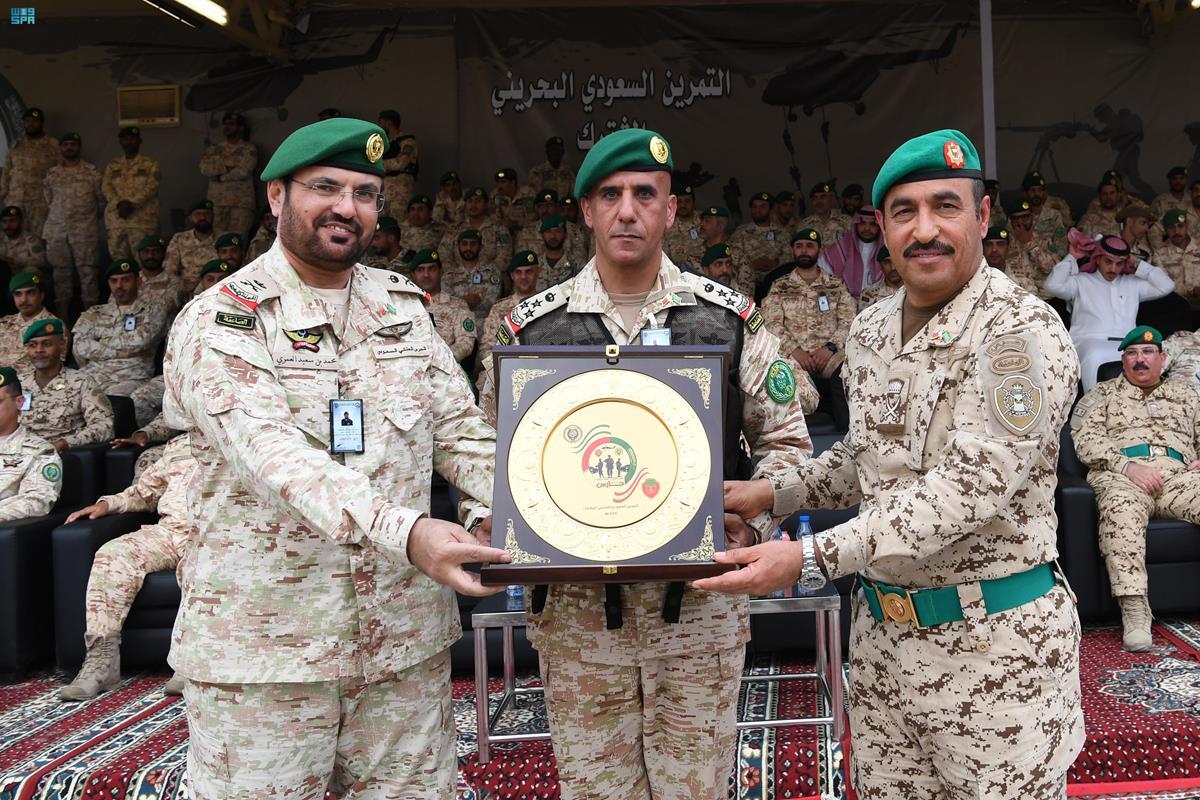 The closing ceremony of joint security exercise Haris in Riyadh. (SPA)